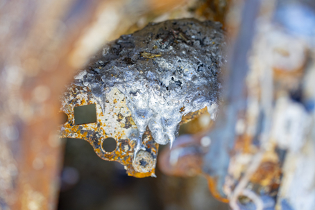 salt air corrosion on metal